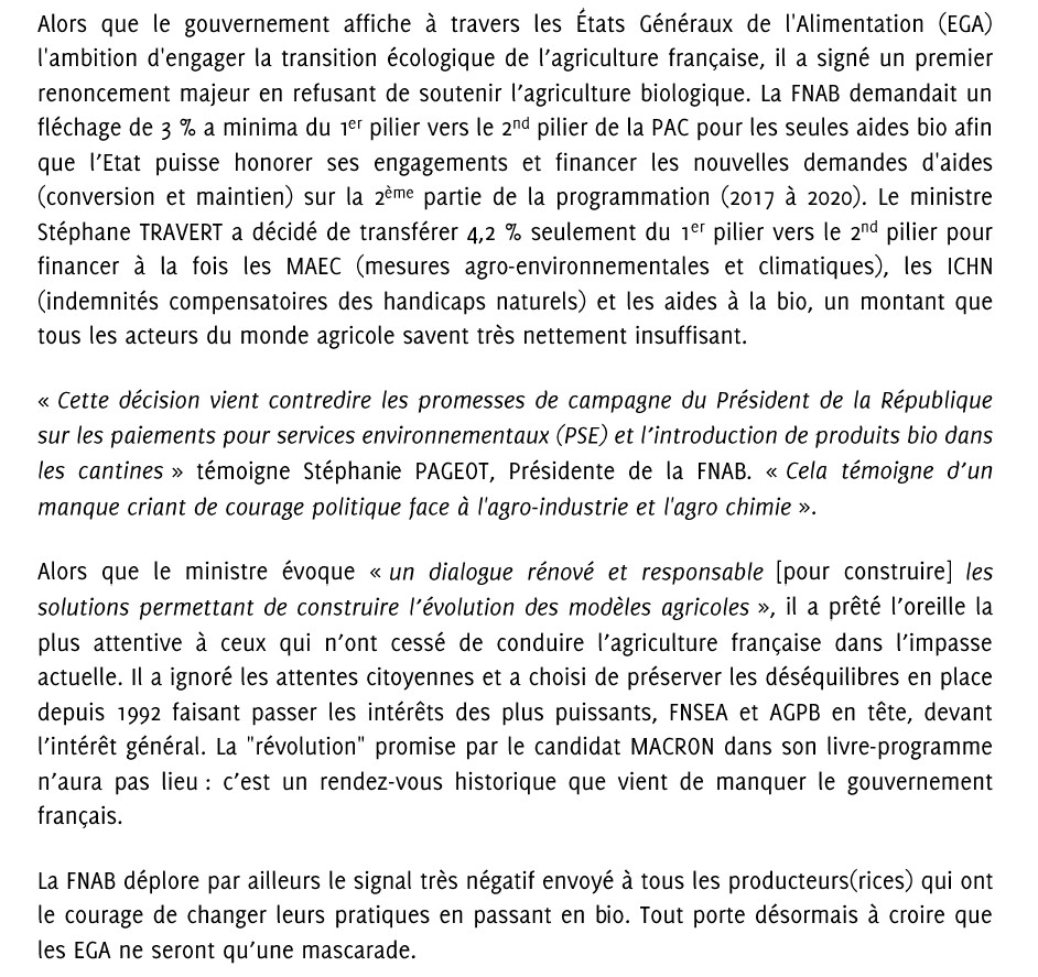 Jeudi noir pour l'agriculture BIO Jeudi noir pour l'agriculture BIO